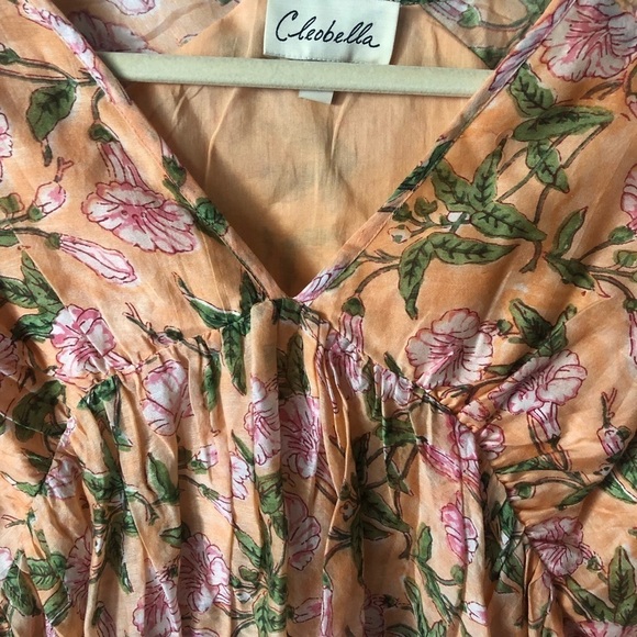 Cleobella Boho Floral Balloon Sleeve Blouse S - Picture 5 of 10
